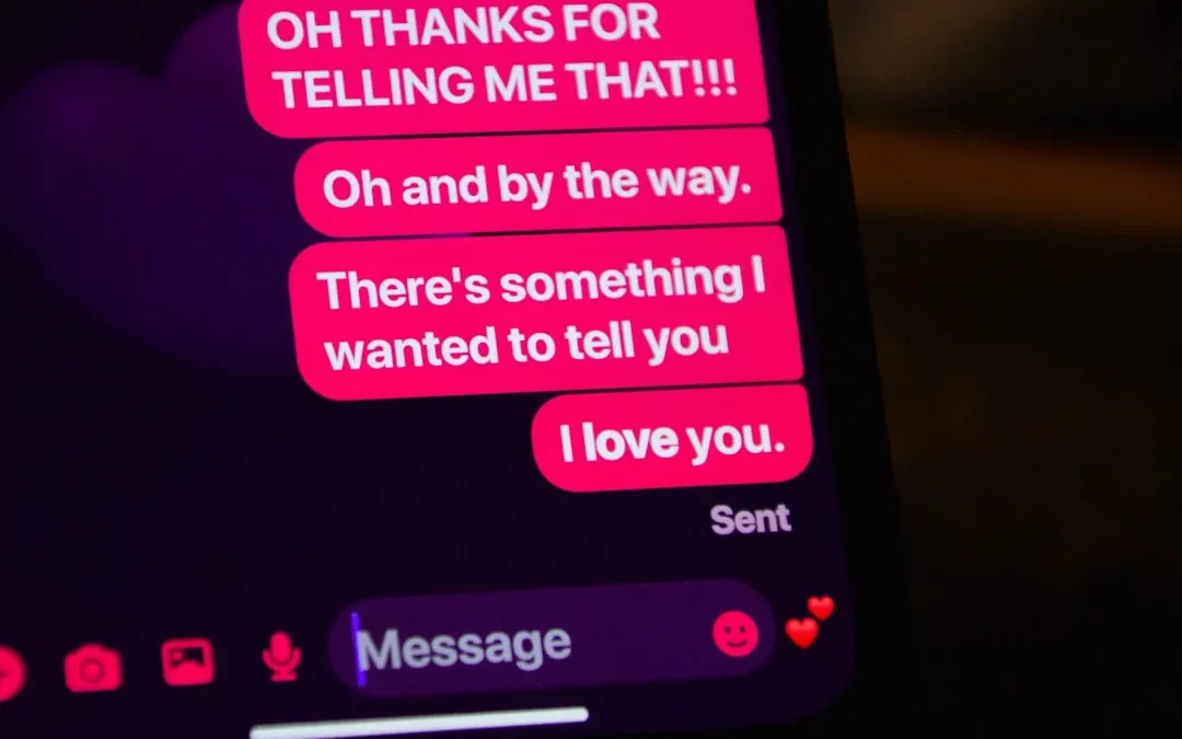 warm text exchange after a successful first date